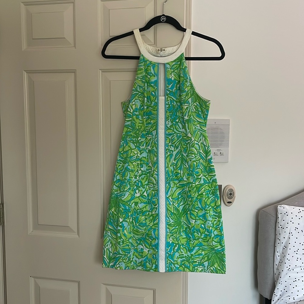 Green Floral Lilly Pulitzer Mini Dress